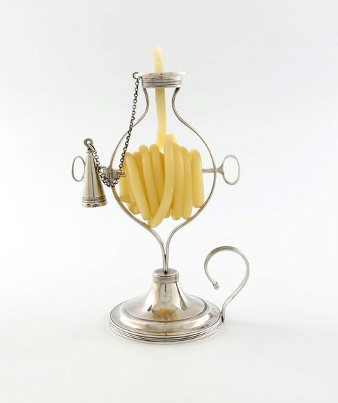 Coil Candle, Candle Snuffers, Silver Objects, Rococo Furniture, 11 March, Bee Wax Candles, Medieval Aesthetic, Candle In The Wind, Creative Candles