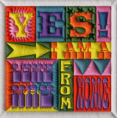 Thomas Burden’s 3D Typography Looks Real Enough to Touch – PRINT Magazine 3d Quilts, Children Boy, 3d Typography, To Touch, Print Magazine, Typography Art, Letter Art, Editorial Illustration, Textile Artists