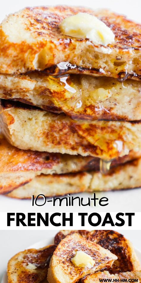 Healthier French Toast, Whole Wheat French Toast, Wheat French Toast, Healthy French Toast Recipe, Awesome French Toast Recipe, Healthy French Toast, Easy French Toast, Easy French Toast Recipe, French Toast Ingredients