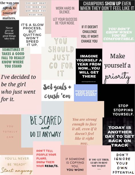 Motivational Collage Wallpaper, Inspirational Quotes Collage, Wallpapers Motivation, Quotes Collage, Study Inspiration Quotes, Quote Collage, Med School Motivation, Positive Wallpapers, Vision Board Wallpaper