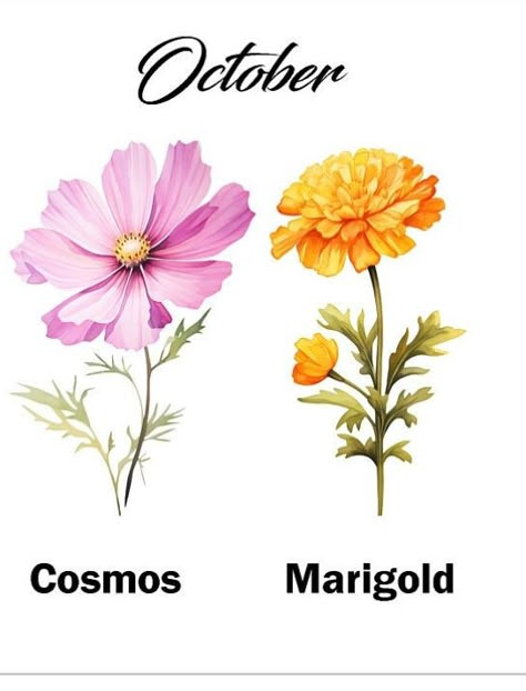 October Birthstone Tattoo, October Tattoo Ideas Birth Month, October Flower Tattoo, October Birth Flower Tattoo, October Tattoo, Monthly Flowers, October Flower, Realistic Flower Tattoo, Fingerprint Tattoos