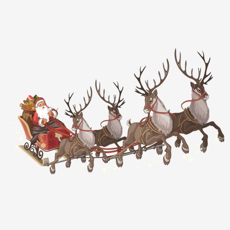 Santa Decal, Reindeers Christmas, Reindeer And Sleigh, Santa And His Reindeer, Glass Decoration, Christmas Window Decorations, Santa Sleigh, Christmas Window, Window Clings