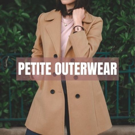 Petite Coats For Women, Coats For Petite Women, Peacoat Womens Outfit, Outfit For Short Women, Petite Winter Fashion, Petite Coats, Boyfriend Coat, Petite Blazer, Best Blazer