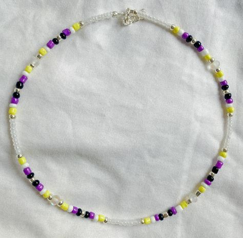 Necklace Length: 16.5in. (Can be adjusted to 17.5in.) 🤍 Last picture is where the necklace may sit on neck before being adjusted #pride #lgbtq #nonbinary Lgbtq Jewelry, Pride Jewelry, Pride Jewellery, The Necklace, Non Binary, Accessories Jewelry Necklace, Women Accessories Jewelry, Necklace Length, Women's Jewelry