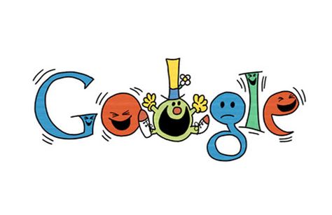 google Doodle 4 Google, Mr Funny, Doodle Google, Roger Hargreaves, Google Art, 76th Birthday, Google Logo, Google Doodle, Men Stuff