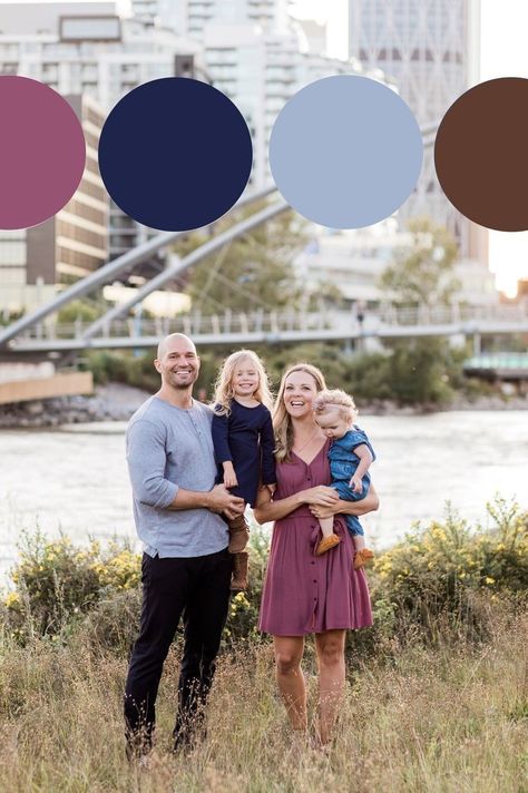 Purple Family Pictures, Jayden Campbell, Kevin Beasley, Family Photo Color Scheme, Planning Outfits, Family Photos What To Wear, Family Portrait Outfits, Family Photo Colors, Fall Family Photo Outfits