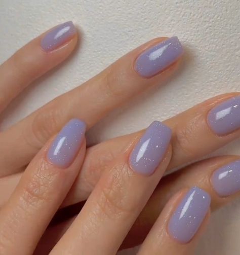 Lavender Nails Aesthetic, Lavender Jelly Nails, Aesthetic Attraction, Sheer Nails, Lilac Nails, Lavender Nails, Lavender Aesthetic, Jelly Nails, Lavender Wedding