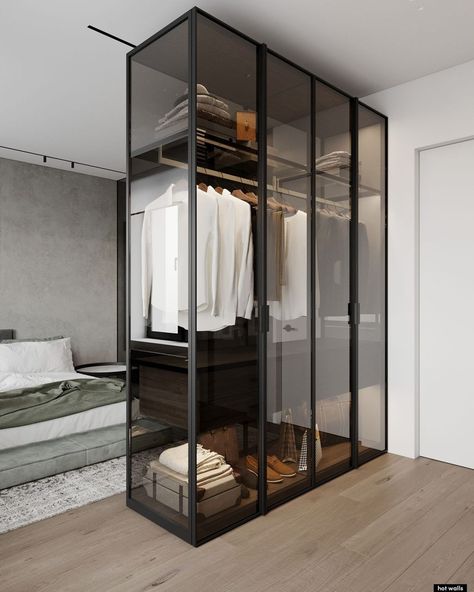 Black Bedroom Decor, Dream Closet Design, Closet Design Layout, Luxury Closets Design, Wardrobe Design Bedroom, Closet Design, Home Room Design, Apartment Interior, The Closet