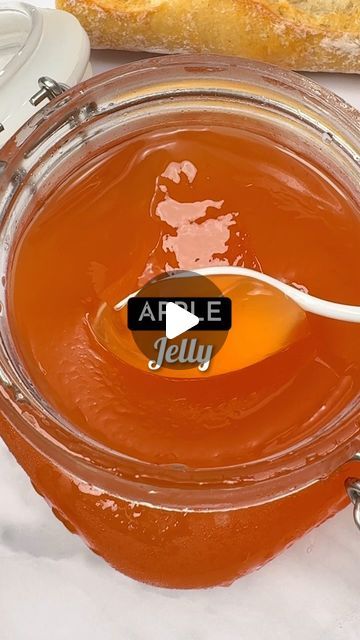 Isabelle Dunn | French Recipe Videos on Instagram: "Gelée de Pommes 🍎🍯3-ingredient recipe👇🏼

Apple Jelly is a delicious alternative to jam and simple to make with only 3-Ingredients - perfect for using up leftover apples!

👩🏽‍🍳To make it, you will need…

1 kg apples (I used royal gala but any is ok)
3 cups sugar 
1/2 lemon juice

⭐️Wash your apples, then cut into rough quarters. There is no need to peel or core the apples. Place in a large saucepan and cover with water. Bring to the boil, then reduce the heat and cook for about 30 minutes until the apples are very soft and mushy.

⭐️Line a colander with a cloth or a square of muslin and set it over a large bowl. Spoon in the apples and juices and allow to stand until all the juices have dripped out without squeezing the juices out. Leftover Apples, Royal Gala, French Recipe, Apple Jelly, 3 Ingredient Recipes, French Recipes, Recipe Videos, French Food, 3 Ingredient