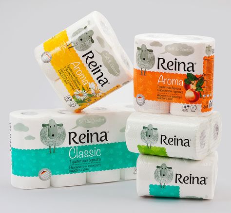 Reina — The Dieline - Branding & Packaging Package Design Inspiration, Baby Products Packaging, Trade Mark, Packaging Labels Design, Paper Products, Paper Packaging, Paper Crafts For Kids, Creative Packaging Design, Creative Packaging