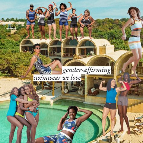 Gender Neutral Swimwear, Non Binary Swimwear, Queer Swimwear, Nonbinary Swimwear, Androgynous Swimwear, Cute Traveling Outfits, Chic Travel Style, French Style Outfits, Capsule Wardrobe List