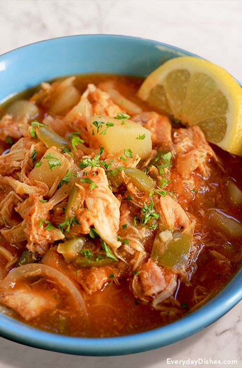 Cuban Chicken, Chicken Stew Recipe, Cuban Dishes, Cuban Cuisine, Stew Chicken Recipe, Cuban Style, Everyday Dishes, Cuban Recipes, Stew Recipe