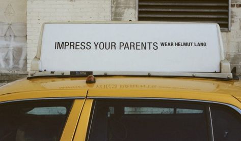 Helmut Lang Introduces New Taxi Initiative in NYC - Daily Front Row https://fashionweekdaily.com/helmut-lang-introduces-new-taxi-initiative-nyc/#jp-carousel-209156 Urban Lifestyle, Taxi Driver, Helmut Lang, Public Space, Tumblr, Yellow