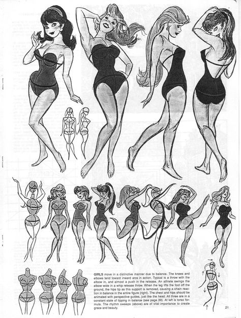 How To Draw Retro Cartoons, Pin Up Poses Reference, Rubberhose Style, Preston Blair, 1930s Cartoons, Comic Reference, Model Sheet, Animation Reference, Retro Cartoons