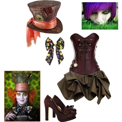 The Mad Hatter costume by sperrbear101 on Polyvore featuring Lola Cruz, Disney, women's clothing, women's fashion, women, female, woman, misses and juniors The Mad Hatter Costume, Mad Hatter Costume Female, Female Mad Hatter, Mad Hatter Diy Costume, Mad Hatter Girl, Mad Hatter Outfit, Mad Hatter Halloween Costume, Mad Hatter Cosplay, Hatter Costume