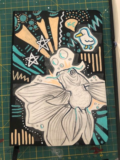 Front Cover Ideas, Art Book Cover, Gcse Art Sketchbook, Visual Communication Design, Sketchbook Cover, Art Journal Cover, Cover Ideas, Gcse Art, Cute Doodle Art