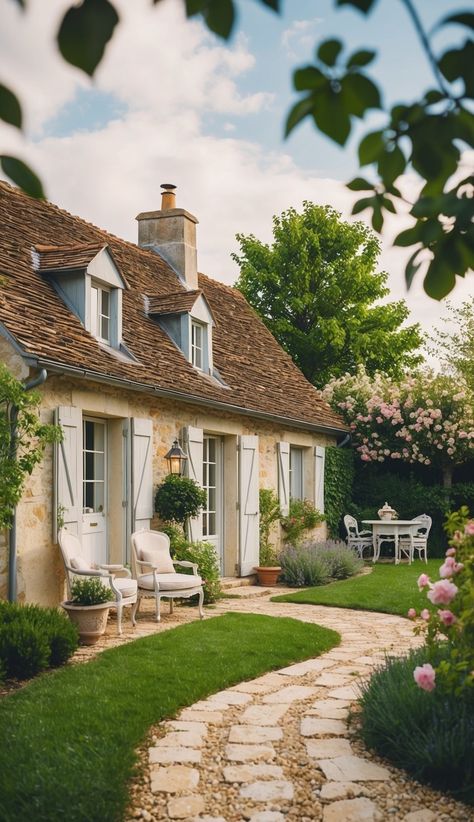 French Cottage Aesthetic Embrace Rustic Charm in Your Home - Dormouse Life French Cottage Aesthetic, Cottage Aesthetic, French Cottage, Rustic Charm, Garden Ideas, Cottage