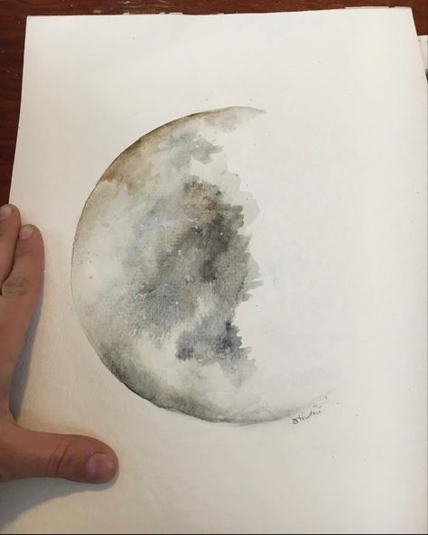 Watercolor Crescent Moon Watercolor Painting, Pagan Watercolor, Witchy Watercolor, Peace Drawing, Sustained Investigation, Moon Watercolor, Color Inspo, Tattoo Inspo, Crescent Moon