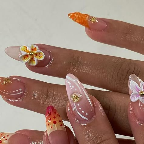 @nailzzbysteph on Instagram: "recreated the iconic coachella set ✨✨✨  @apresnailofficial short natural stiletto   inspo: @amys.clients" Coachella Nails, Summer Lifestyle, Manicure Nail Designs, Grunge Nails, Summery Nails, Almond Acrylic Nails, Nails Only, Minimalist Nails, Fire Nails