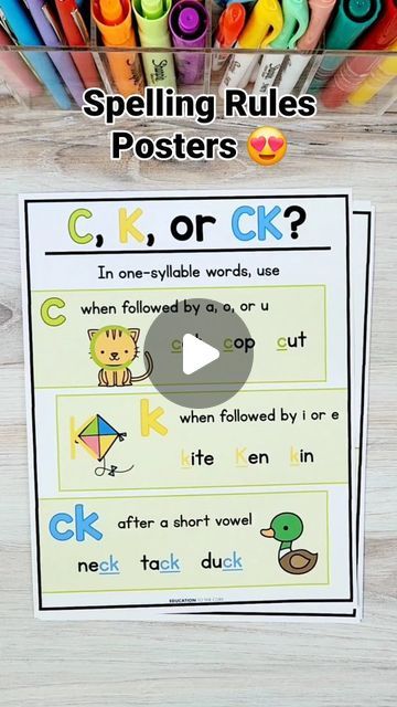 Emily Garcia | Education to the Core on Instagram: "💥 Spelling Rules Posters are HERE! Easily one of my favorite member requests we’ve added to ETTC Premium! 🎉  Comment SPELLING to download and print from Premium! 🥳" Long E Spelling Rules, Spelling Rules Anchor Chart, Spelling Rules Posters, Emily Garcia, Spelling Rules, School Things, Short Vowels, Interactive Notebooks, Anchor Charts