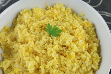 Portuguese Rice Recipe - Eu Amo Portugal Portuguese Rice Recipes, Portuguese Rice, Tomato Rice, Creamy Rice, Rice Side Dishes, Rice Side, Baked Potato Recipes, Smoked Pork, Portuguese Recipes