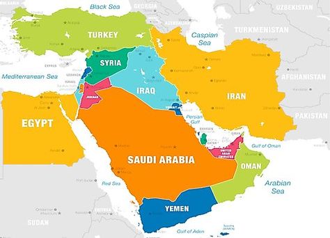 Aruba Map, Middle East Map, Bible Mapping, Eastern Countries, North America Map, Arabian Sea, Islamic Culture, List Of Countries, Manama