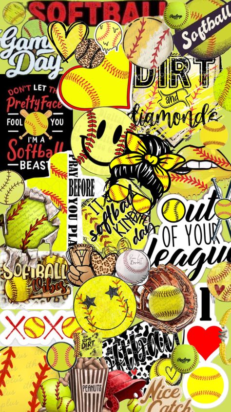 Softball Wallpapers, Cute Softball Quotes, Softball Backgrounds, Softball Funny, Softball Quotes, Softball Pictures, Cute Backgrounds, Wallpaper Iphone Cute, Iphone Background