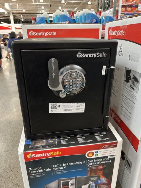 Costco sells this 1.2 cubic foot Sentry Fire Safe for $229.99 on sale (regularly $269.99). These fire safes are great to have in the house. As you start accumulating valuables or important documents, it's a good idea to start thinking about a safe. Having an emergency supply of cash, as well as storing your valuable jewelry is not something you want to keep in a drawer. Click here for more....... https://costcofan.com/costco-fireproof-safe-sentry/ Costco Products, Fireproof Safe, Biometric Lock, Future Apartment Decor, Fire Safe, Well Read, Emergency Supplies, Small Closet, Important Documents