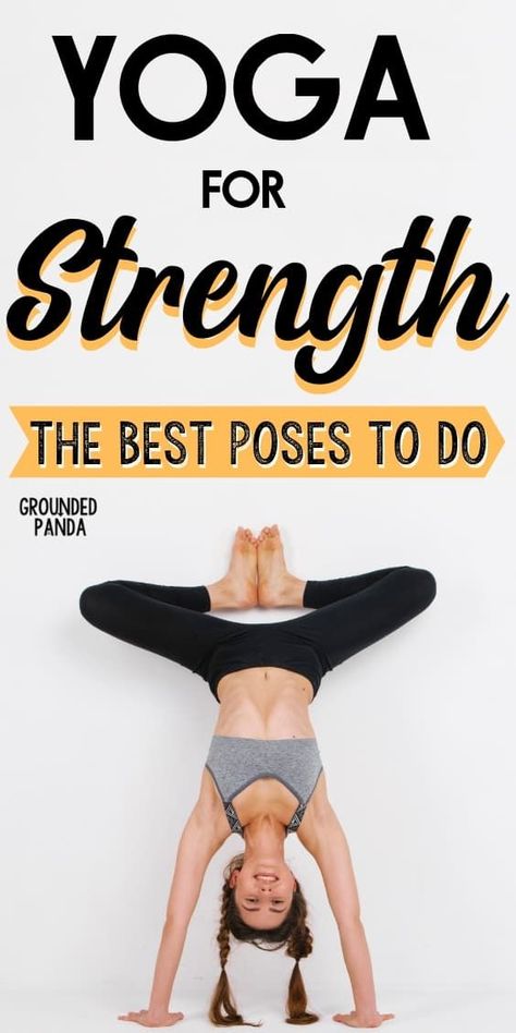 Yoga is an excellent practice to build strength! Try these 12 yoga poses to build strength in your core, and upper & lower body. Yoga For Strength, Yoga Kurse, Yoga Beginners, Beginner Yoga, Yoga Posen, Pose Yoga, Workout Yoga, Yoga Sequences, Yoga Workout