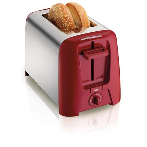 Hamilton Beach 2 Slice Toaster with Extra Wide Slots, Toast Shade Selector, Red, Model 22623 - Walmart.com Toaster Ideas, Red Toaster, Cooking Thermometers, Appliance Storage, Stainless Steel Toaster, Bread Toaster, Kitchen Appliance Storage, Things To Buy On Amazon, Best Kitchen Appliances