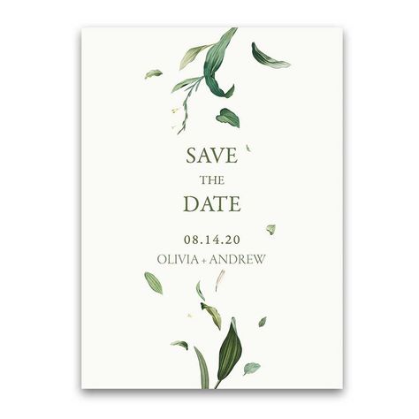 Wedding Invitation Floral, Green Wedding Inspiration, Watercolor Greenery, Greenery Wedding Invitations, Invitation Floral, Rustic Chic Wedding, Wedding Card Design, Save The Date Invitations, Wedding Save The Date