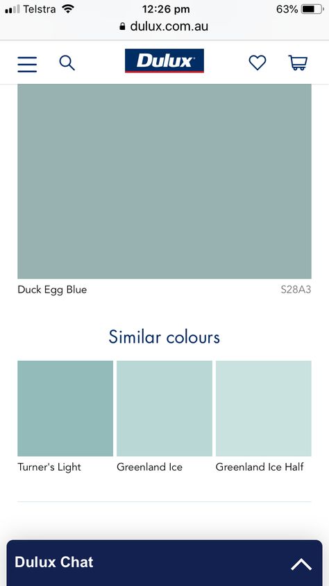 Duck Egg Blue Dulux Paint, Dulux Duck Egg Blue, Duck Egg Panelling, Dulux Blue, Ocean Color Palette, Dix Blue, House Colour, Wall Colours, Haint Blue