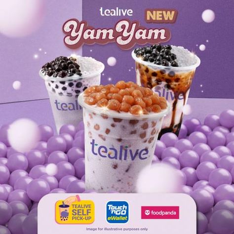 Tealive Yam Yam Series Beverage Poster, Instagram Template Design, Japanese Sweets, Milk Tea, Bubble Tea, Food Menu, Instagram Template, Banner Design, Brown Sugar