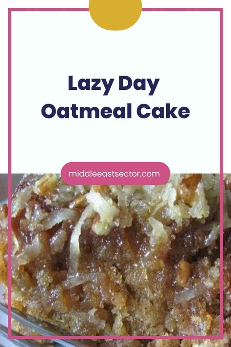 Want to make a cake on a lazy day, or you want to make a cake that really tickles the taste buds without wrecking your diet? Then try this amazing… Different Types Of Cakes, Oatmeal Cake, Make A Cake, Oil Cake, Homemade Cake Recipes, Types Of Cakes, Lazy Day, Homemade Cakes, The Taste