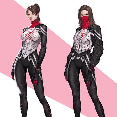 ArtStation - InHyuk Lee Silk Spider Man, Silk Cindy Moon, Inhyuk Lee, Cindy Moon, Spider Suit, Silk Marvel, Spiderman Artwork, Spider Art, Spider Girl