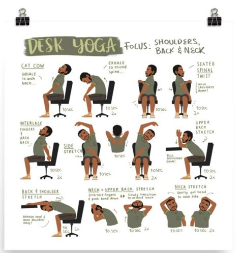 Desk Yoga, Gym Workout Apps, Desk Workout, Yoga Information, Office Yoga, Yoga Branding, Office Exercise, Daily Yoga Workout, Wellness Yoga