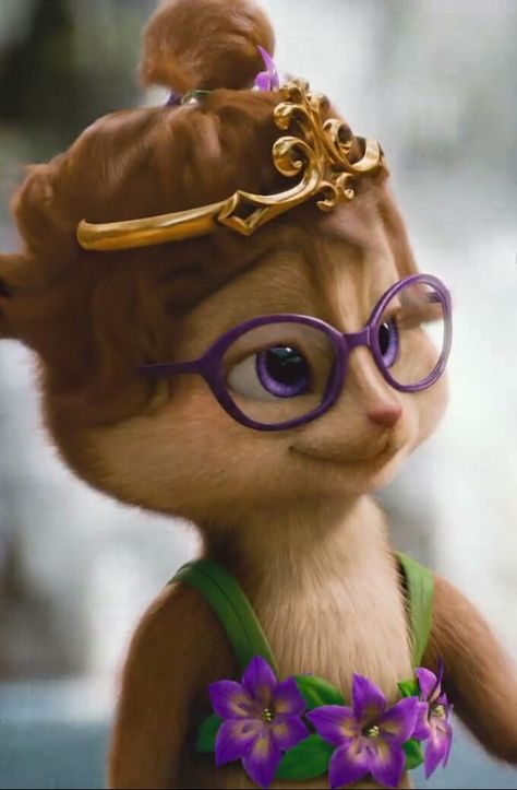 Jeanette Chipette, Alvin And The Chipmunks Chipwrecked, Purple Cartoon Characters, Alvin And Chipmunks Movie, Chipmunks Movie, The Chipettes, I Am Her, Aesthetic Grunge Outfit, Alvin And The Chipmunks