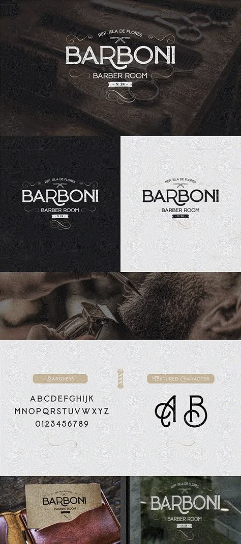 Barbershop Branding Design, Barber Graphic Design, Barber Shop Branding, Barber Logo Design Ideas, Barbershop Logo Ideas, Barbershop Branding, Barber Branding, Salon Logo Design Ideas, Logo Barber Shop