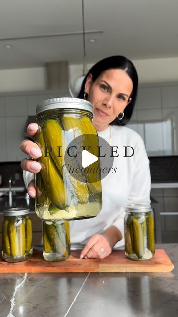 Jarring Pickles, How To Make Cucumber Pickles, How To Make Pickled Cucumbers, Pickles Cucumbers Recipe, Making Pickles From Cucumbers, How To Make Pickles From Cucumbers, Pickle Cucumber Recipes, Pickled Salads, Cucumber Pickle Recipes