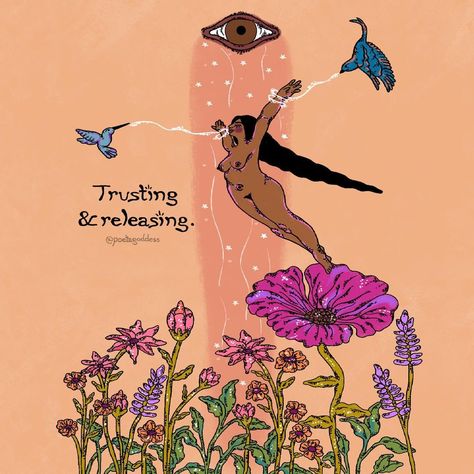 Kimberly Rodriguez on Instagram: “Trusting & Releasing 🦋 Is it through trusting the process that we release the fear. We cannot be hurt in a space of alignment and being…” Trust Aesthetic, Trusting The Process, Trusting Again, Empath Protection, Star Goddess, Black And White Art Drawing, Doodle Art Drawing, Energy Healing Spirituality, Goddess Energy