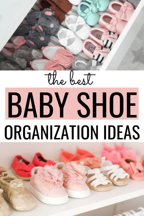 baby shoe organization ideas, baby shoe storage ideas Toddler Shoe Storage Closet, Nursery Shoe Storage, Baby Shoe Organizer, Nursery Shoe Organization, Booties Storage, Kid Shoe Storage, Toddler Shoe Organization, Toddler Shoe Storage, Shoes Organization Ideas