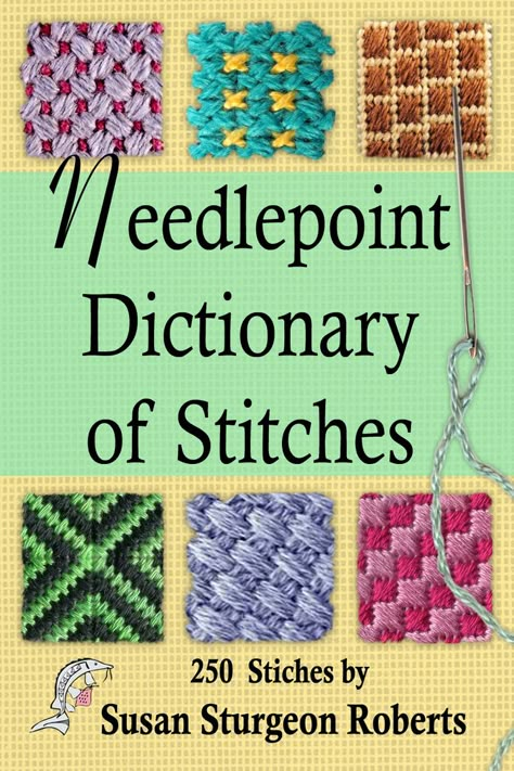 Canvas Embroidery, Bargello Needlepoint, Plastic Canvas Stitches, Needlepoint Stitch, Needlepoint Tapestry, Crazy Quilting, Needlepoint Stitches, Embroidery Book, Cross Stitch Needles