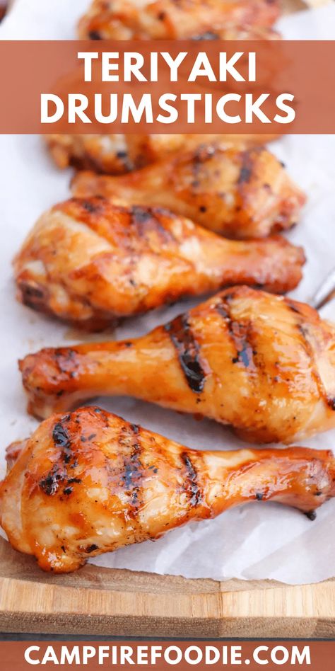 Baked Teriyaki Chicken Drumsticks, Chicken Drumstick Recipes Crockpot, Teriyaki Chicken Drumsticks, Teriyaki Drumsticks, Bbq Drumsticks, Baked Teriyaki Chicken, Teriyaki Recipe, Camping Lifestyle, Teriyaki Marinade