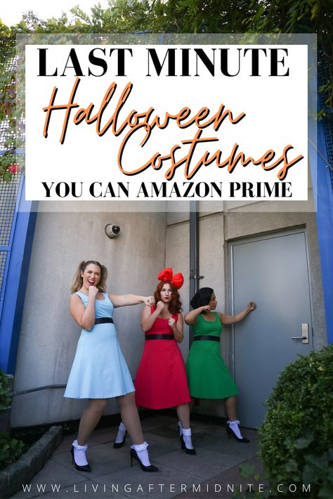 Last Minute Halloween Costumes You Can Amazon Prime | Powerpuff Girl Costumes Plus Size Costume Ideas Diy, Plus Size Halloween Costumes For Women, Midsize Halloween Costume, Obscure Halloween Costumes, Amazon Halloween Costume, Sims Costume, Easy Adult Halloween Costumes, Disney Costumes Diy, Mom Halloween Costumes