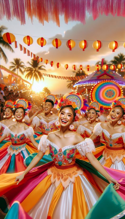 Sinulog Festival, Philippine Fashion, Philippines Fashion, Festival Costume, Festival Costumes, Festival Celebration, Let's Dance, Lets Dance, Stylish Outfit