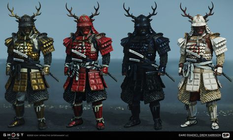 Sakai Clan Armor, Marvelous Designer Pattern, Jin Sakai, Best Armor, Samurai Artwork, Japanese Warrior, Fiction Idea, Samurai Armor, Ghost Of Tsushima