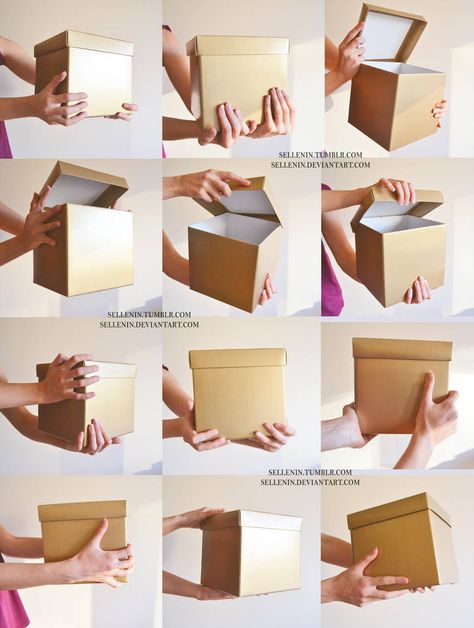 Box holding reference by https://www.deviantart.com/sellenin on @DeviantArt Holding Reference, Hand Drawing Reference, Hand Reference, Human Reference, Gesture Drawing, Poses Reference, Box Hand, Hand Sketch, Figure Drawing Reference