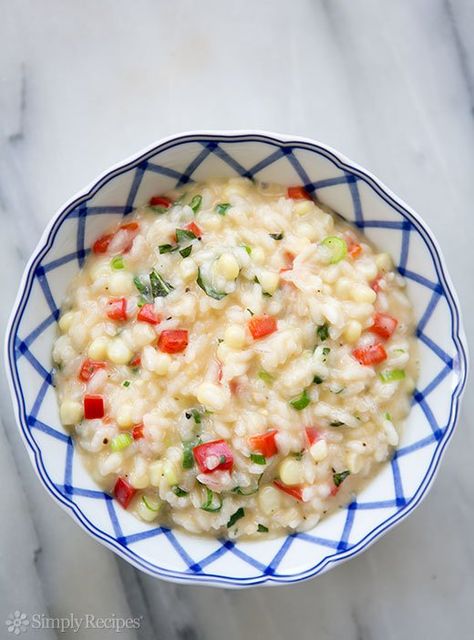 Vegetable Risotto Recipes, Vegetable Risotto, Spicy Crab, Risotto Recipe, Risotto Recipes, Summer Vegetable, Simply Recipes, Summer Garden, Rice Recipes