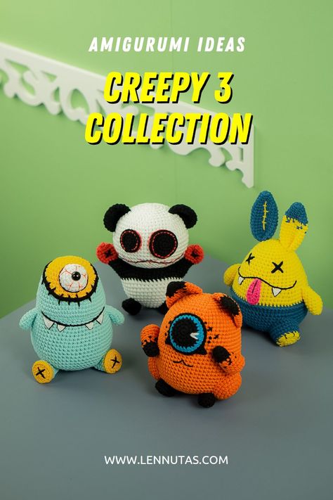 Beginner Crochet Patterns Halloween Crochet Amigurumi, Dark Crochet, Beginner Crochet Patterns, Amigurumi Design, Crocheted Dolls, Dolls Crochet, Advanced Crochet, Animals Crochet, Animal Crochet