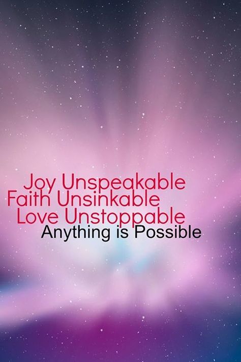 Joy Unspeakable, Faith Unsinkable, Love Unstoppable, Anything is Possible. Christian Music Lyrics, Christian Song Quotes, Casting Crowns, Christian Song Lyrics, Who Is Jesus, Word Joy, Joy Of The Lord, Healing Words, Christian Songs